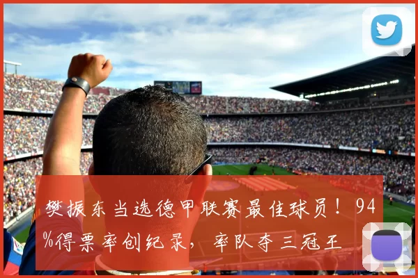 樊振东当选德甲联赛最佳球员!94%得票率创纪录,率队夺三冠王